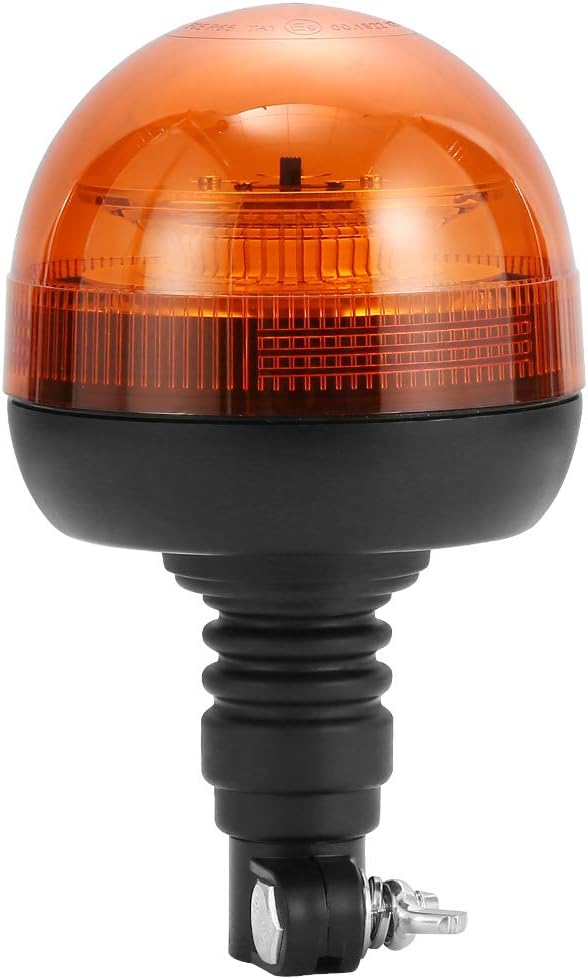 D-TECH 12/24V LED Warnlicht Stroboskoplicht Blinklichter Frontblitzer Rundumleuchte Amber Notlicht-L