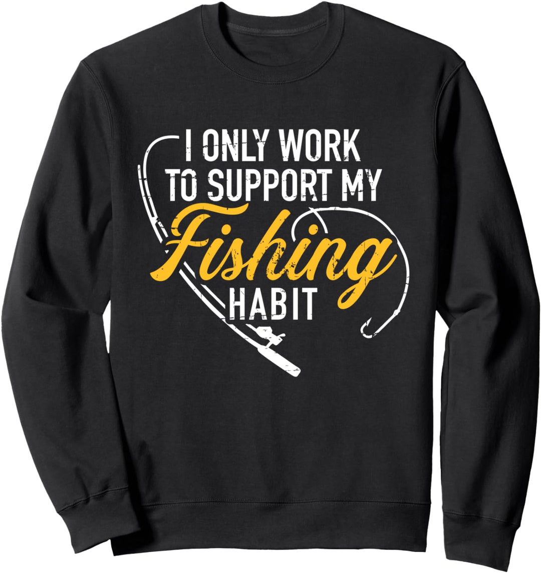 Angeln arbeiten Spruch Sweatshirt