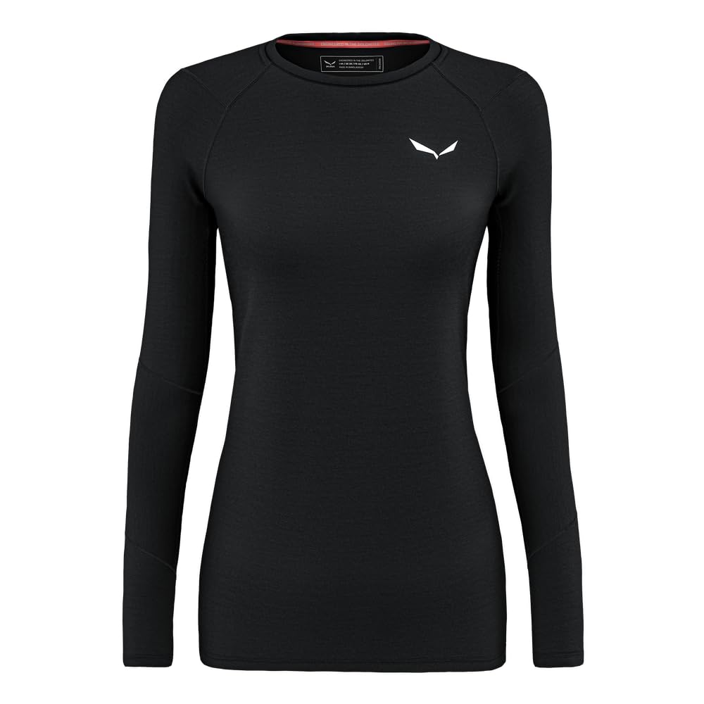 Salewa Cristallo WARM AMR W L/S Tee. XS Black Out, XS Black Out