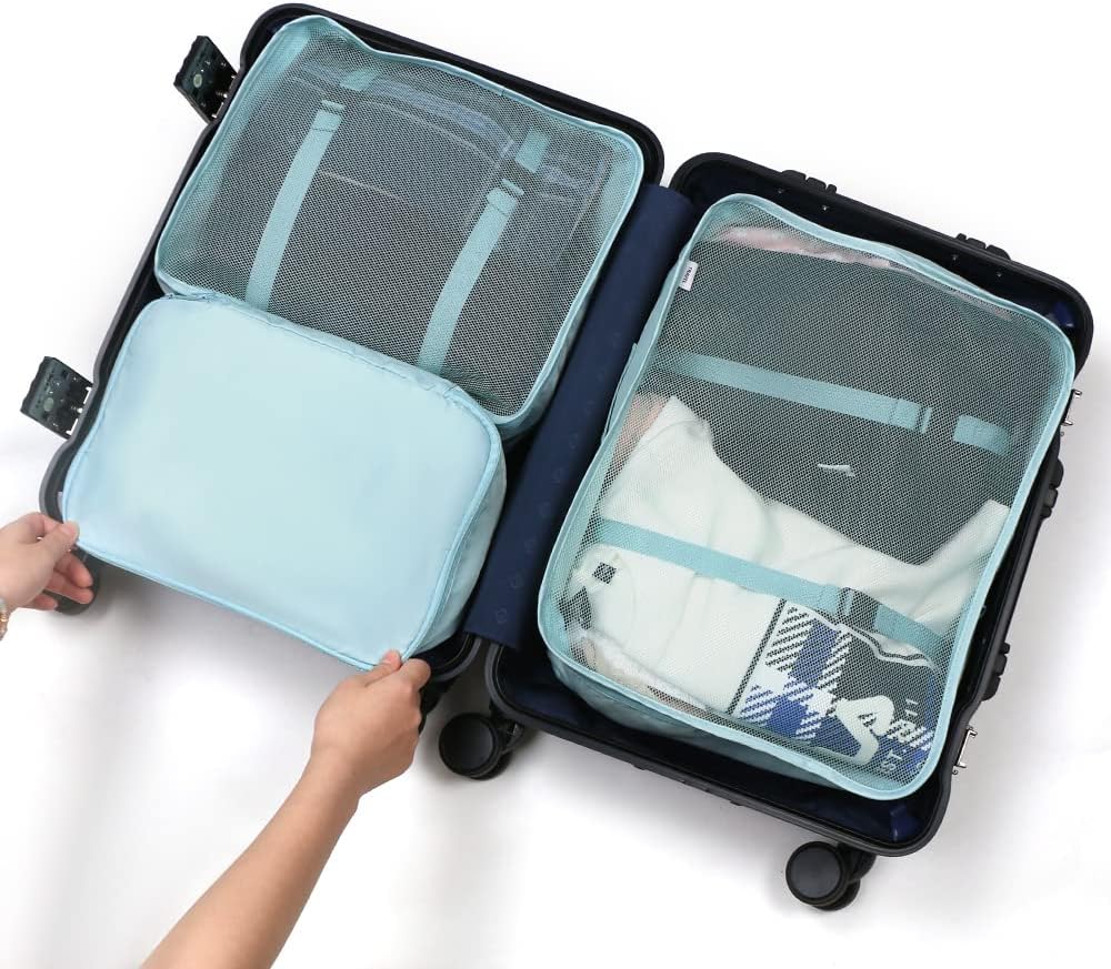 OSDUE Koffer Organizer Set 8-teilig, Packing Cubes, Wasserdichte Reise Kleidertaschen, Packtaschen f