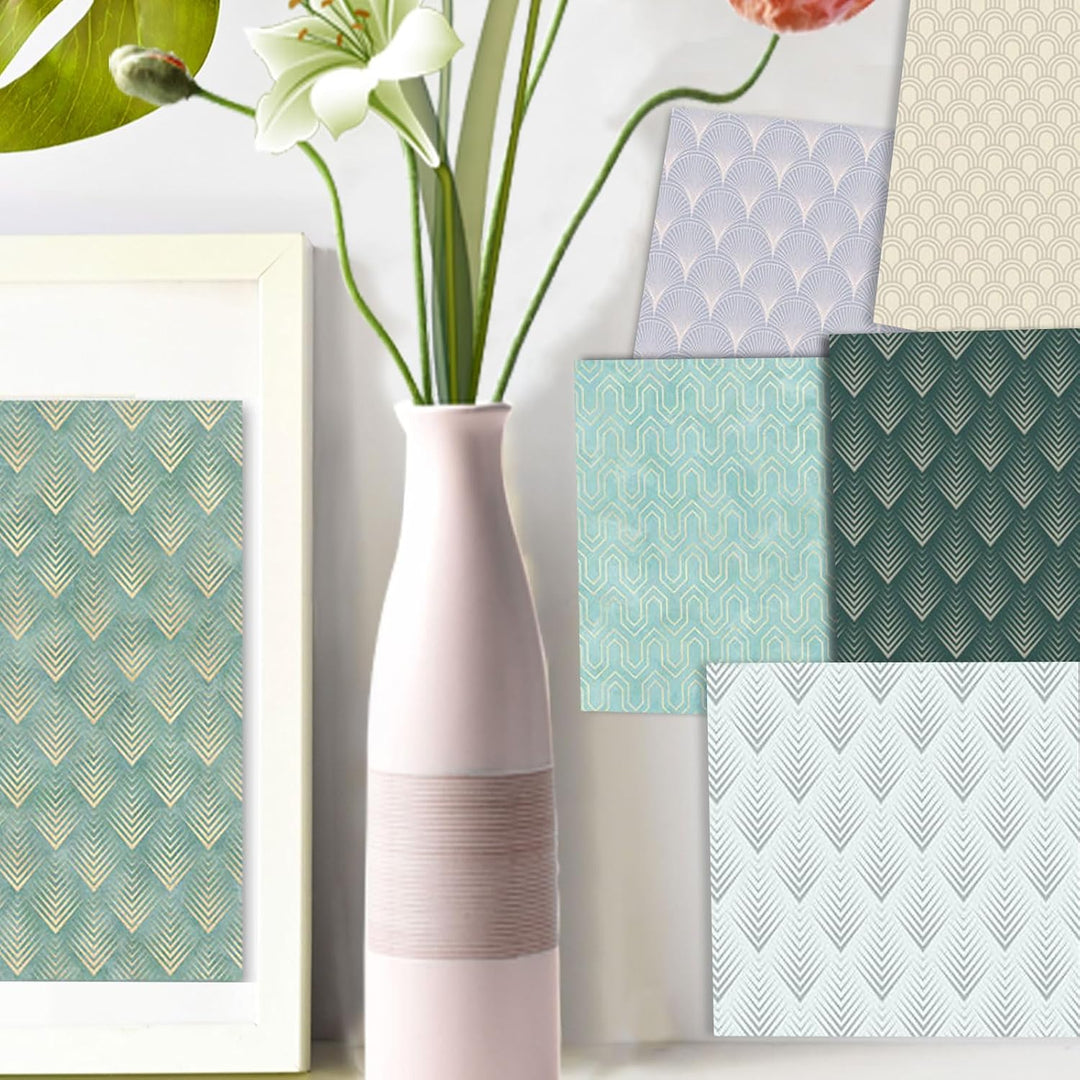 Scrapbook Papier Buntes Scrapbook Bastelpapier mit Muster, 24 Blat Scrapbooking Papier Doppelseitige
