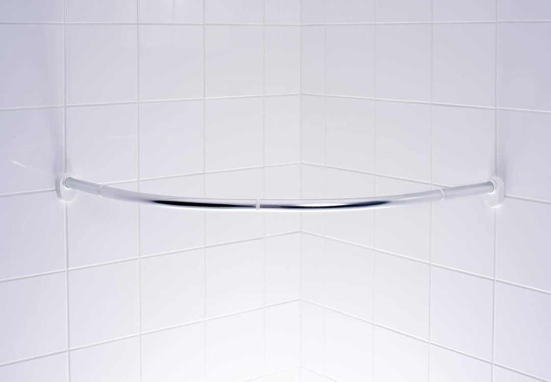 RIDDER Rundduschvorhangstange Wien Chrom glänzend 90x90 cm 90x90 cm Chrom Glänzend, 90x90 cm Chrom G