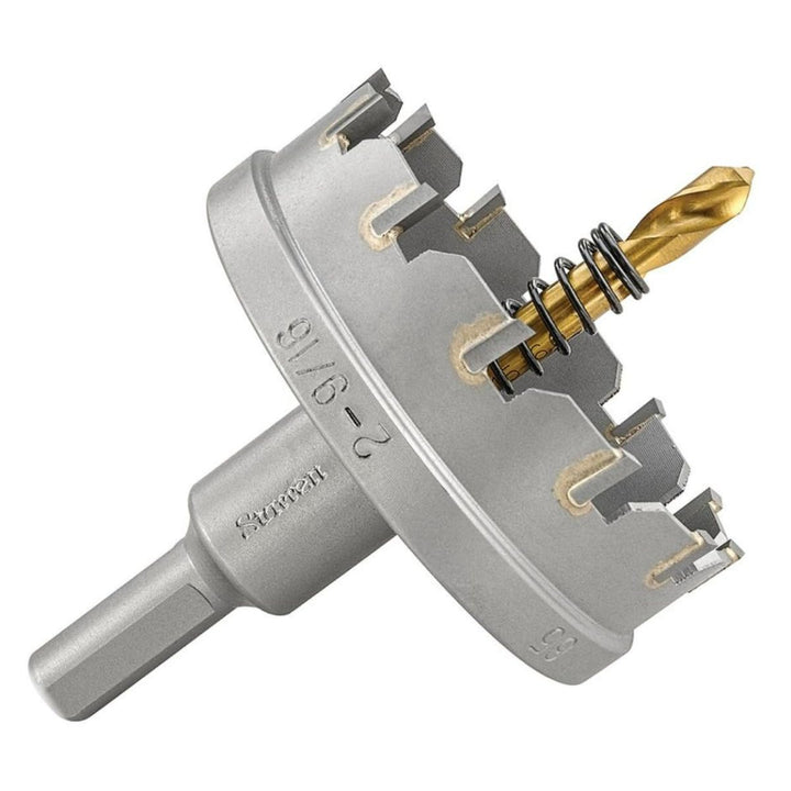 Starrett Hartmetall-bestückte Lochsäge - SM65 Blechschneider mit Aufnahme- und Zentrierbohrer - zum