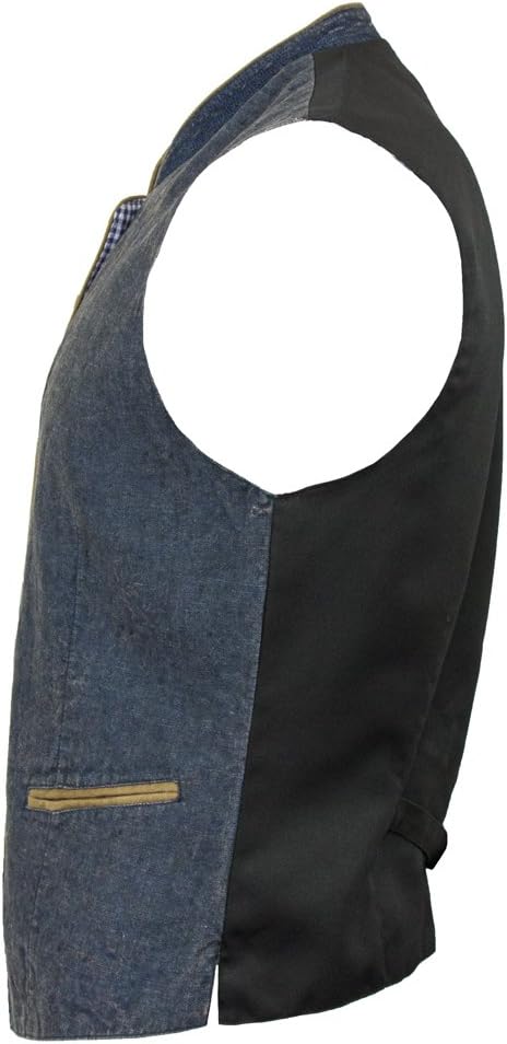 MADDOX Kinder Leinen Trachten Weste "Oliver" - hochwertige Jungen Trachtenmode zur Lederhose - Farbw