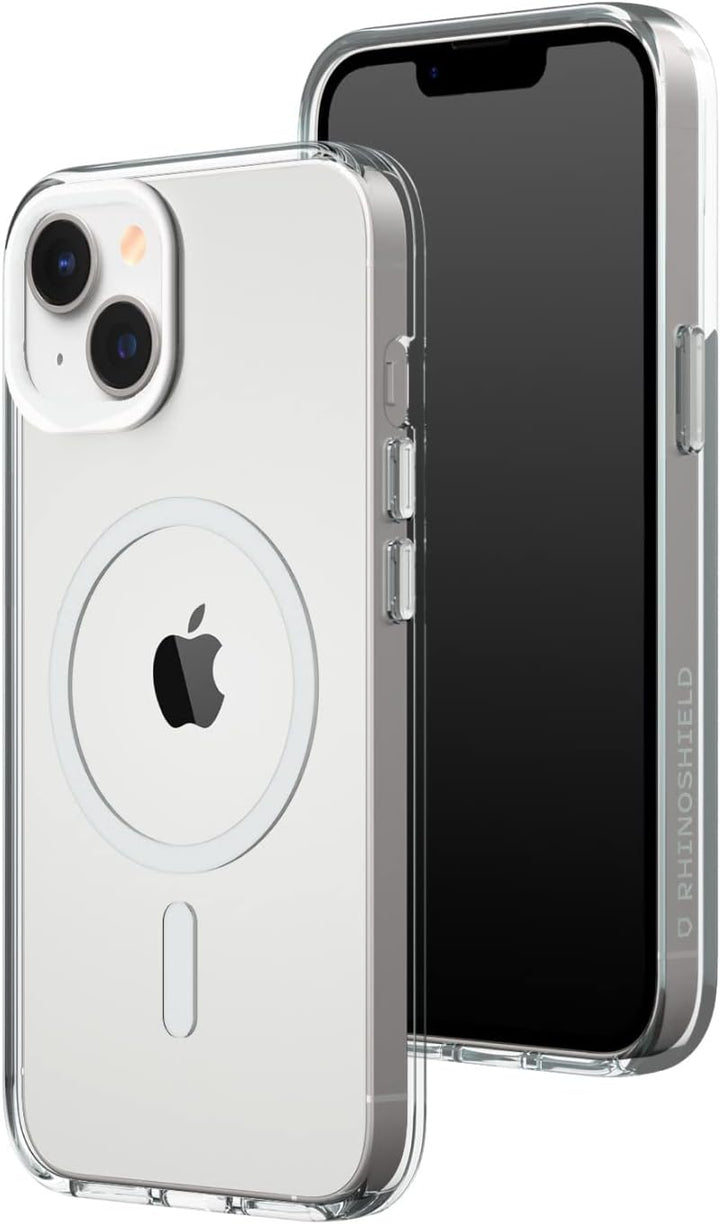 RhinoShield Clear Case kompatibel mit MagSafe für [iPhone 14/13]|Überragende Magnetstärke, Vergilbun