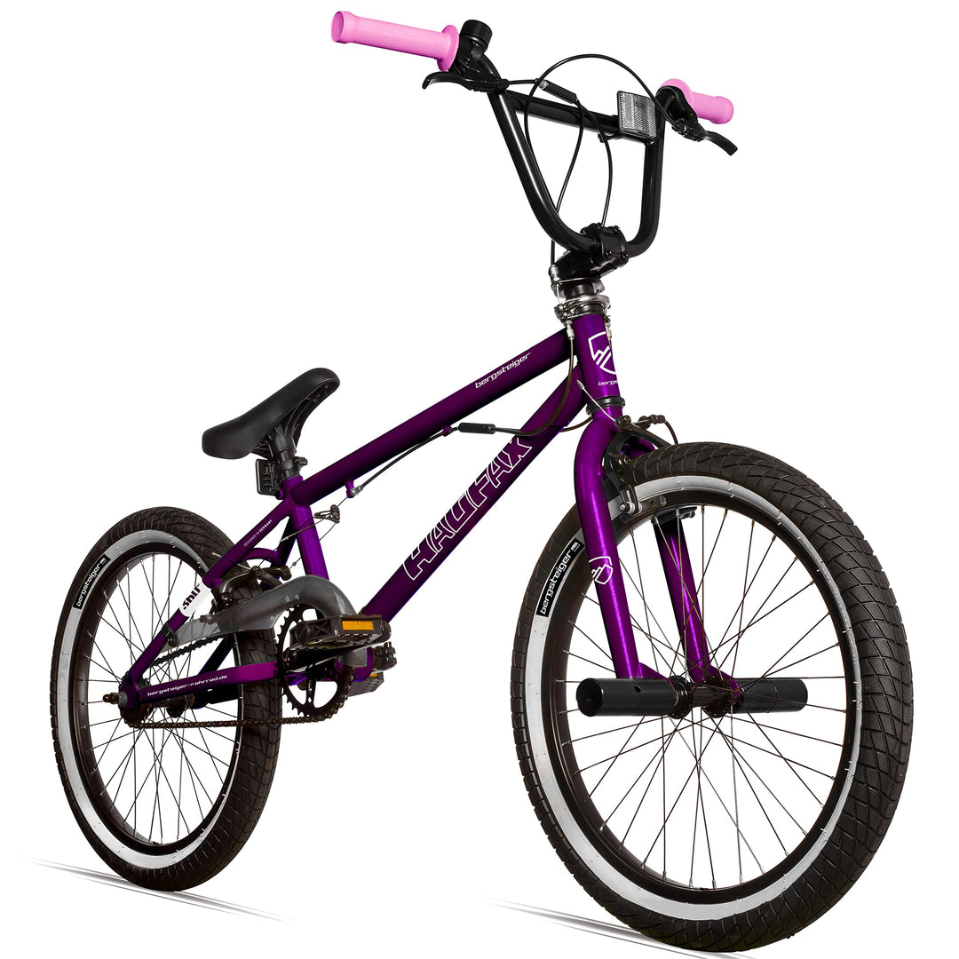 Bergsteiger Halifax 20 Zoll BMX, Fatbike, 360° Rotor-System, Freestyle, 2 Stahl Pegs, Kettenschutz,