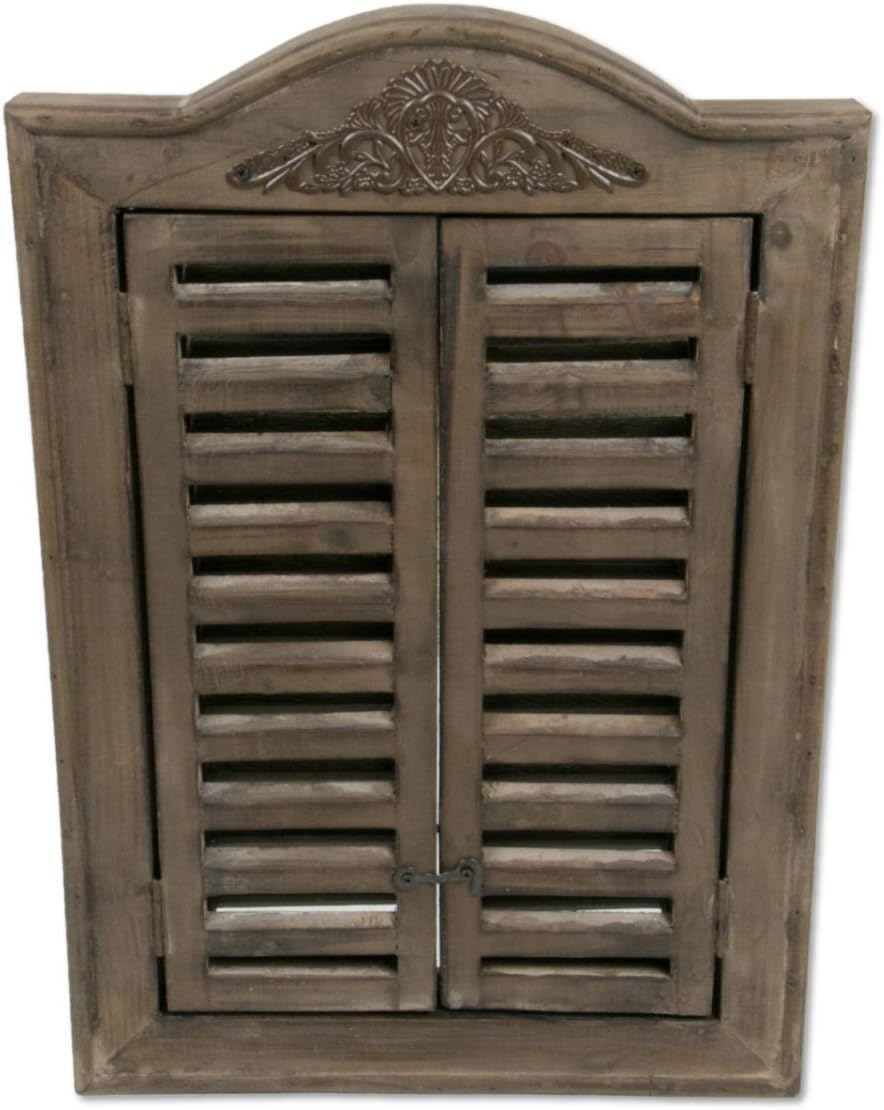 Boltze Spiegel Fensterladen 1 Stück, 31x45cm Kerzenhalter 31x45cm