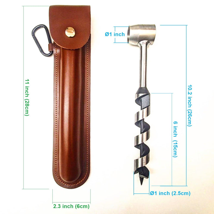 Bushcraft Überlebenswerkzeug, verlängerter Handschneckenschlüssel Scotch Eye manueller Handschnecken