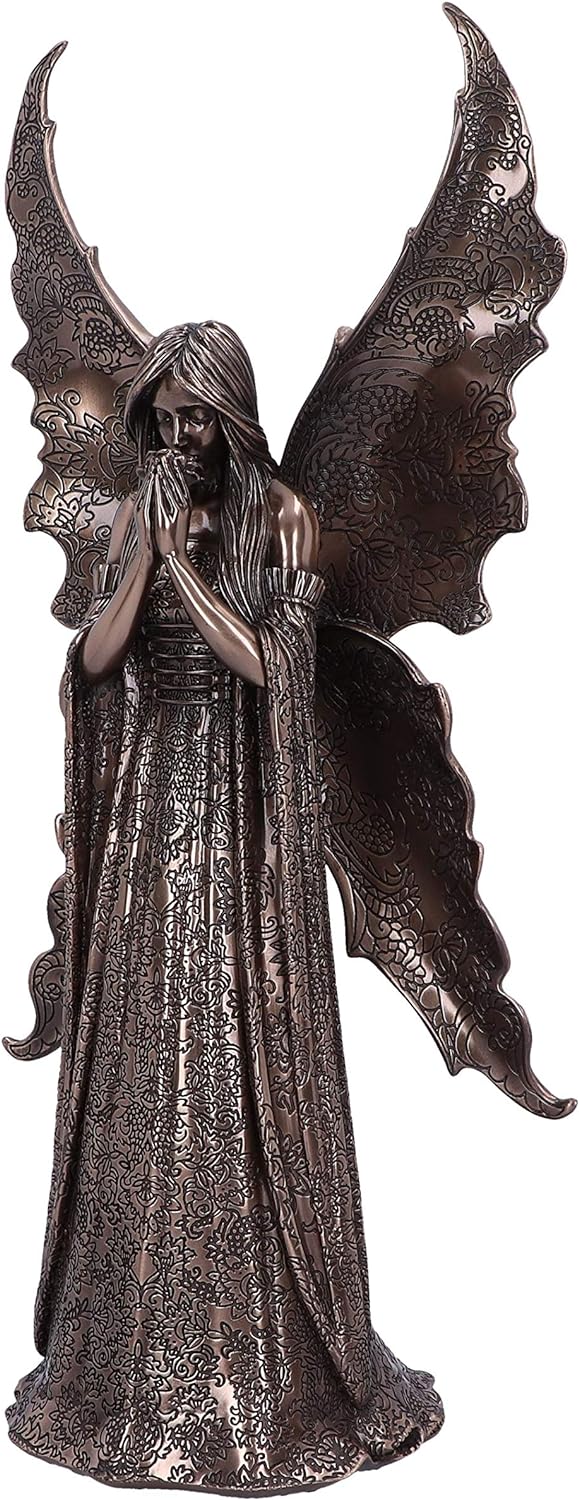Nemesis Now Bronze Gothic Fairy Angel Figurine, 36cm Anne Stokes Only Love Remains Gotische Feenfigu