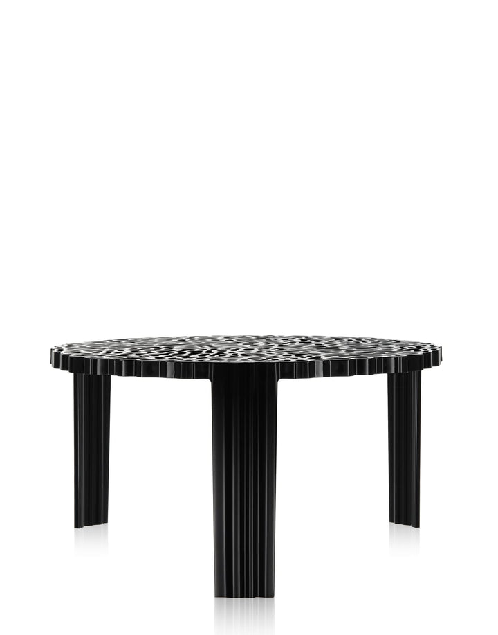 Kartell 08500NE T-Table Möbel, schwarz, 50 x 50 x 28 cm H. 28 cm Nero, H. 28 cm Nero