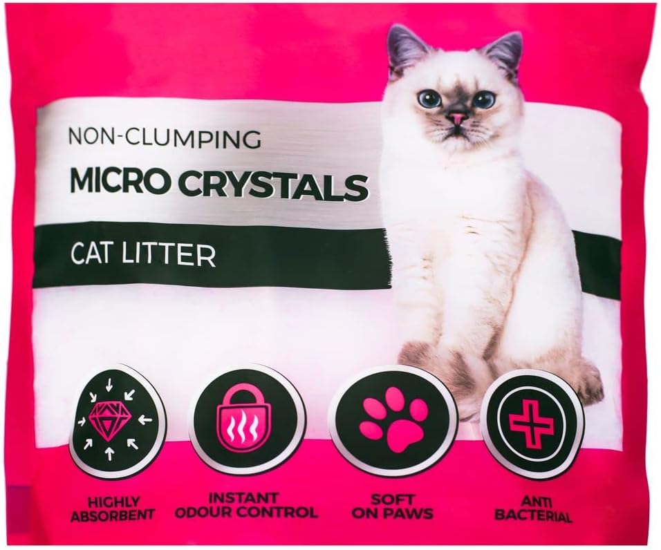 KAHU by CALITTI Micro Silikat Katzenstreu • Premium Crystals Silikatstreu • Saugstark Kiselgel • Kat