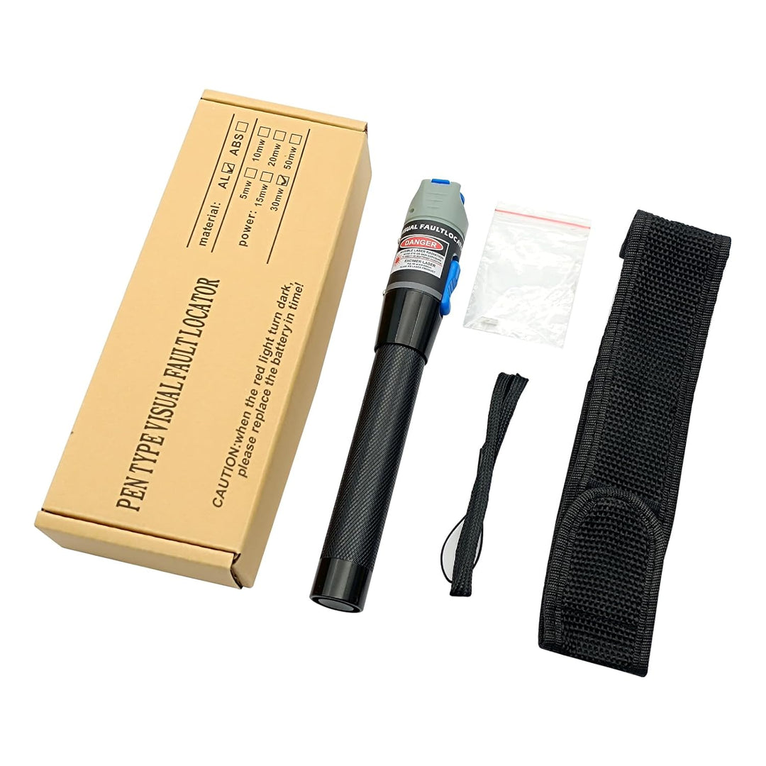 Fibre Optic Cable Tester Visual Fault Locator (VFL), Red Light Pen 30 mW 30 km, Fibre Optic Cable Te