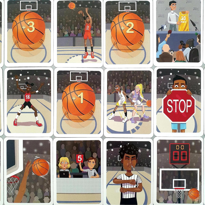 Dadral Games - Basketball-Kartenspiel | Spiel Basket | Basketball Geschenke | Basketball Brettspiel