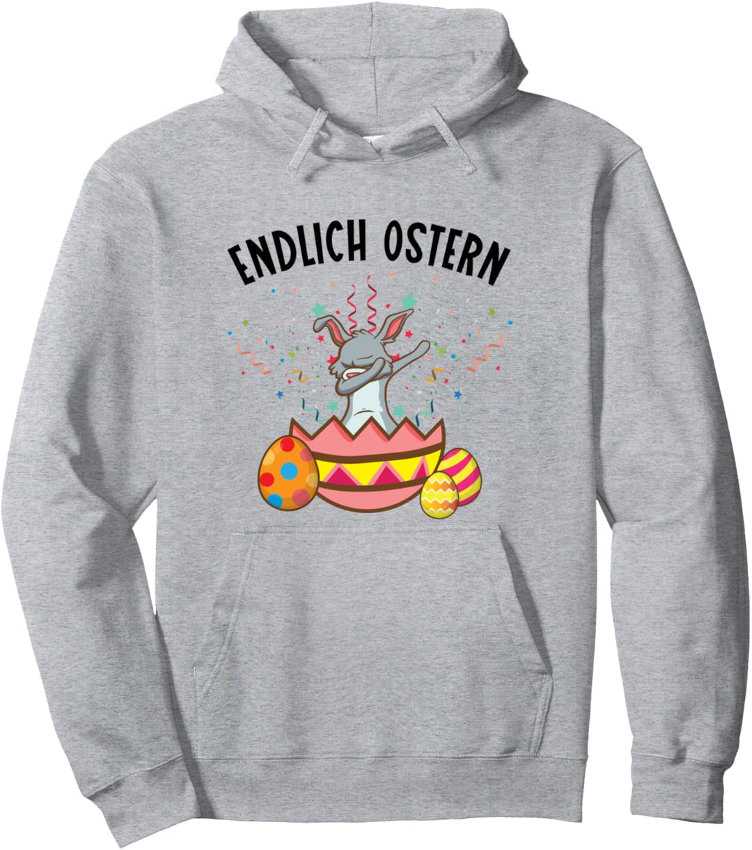 Endlich Ostern Ostereier Tanzender Osterhase Dab Dance Hase Pullover Hoodie