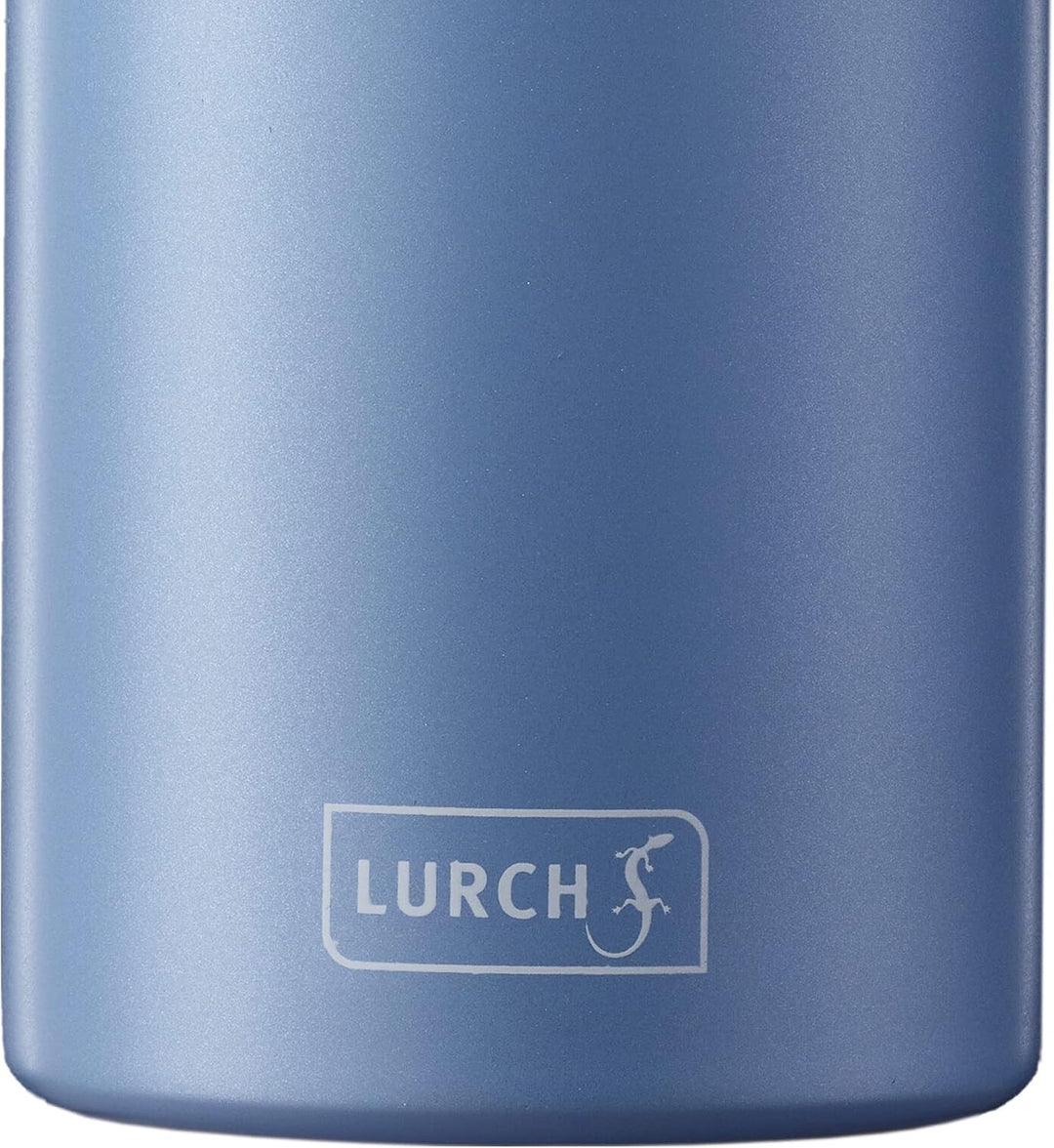 Lurch 240940 Isolierflasche/Thermoflasche für heisse und kalte Getränke aus doppelwandigem Edelstahl