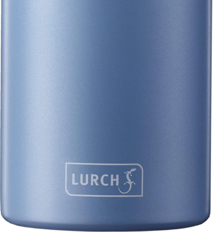 Lurch 240940 Isolierflasche/Thermoflasche für heisse und kalte Getränke aus doppelwandigem Edelstahl