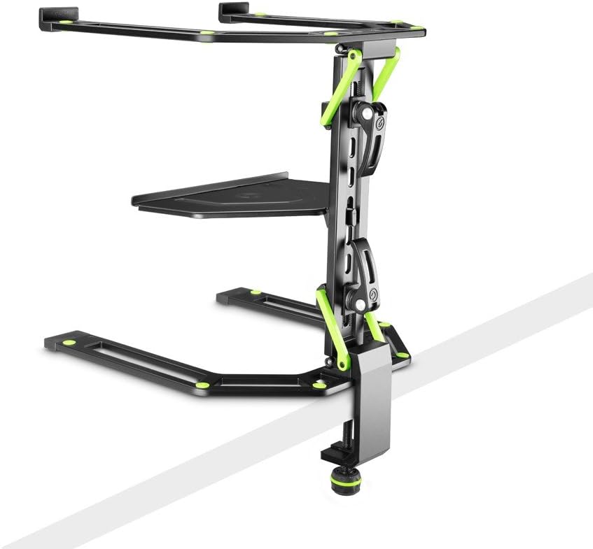 Gravity LTS 01 B - Verstellbarer Ständer für Laptops und Controller mit Belastbarkeit bis 8 kg, schw