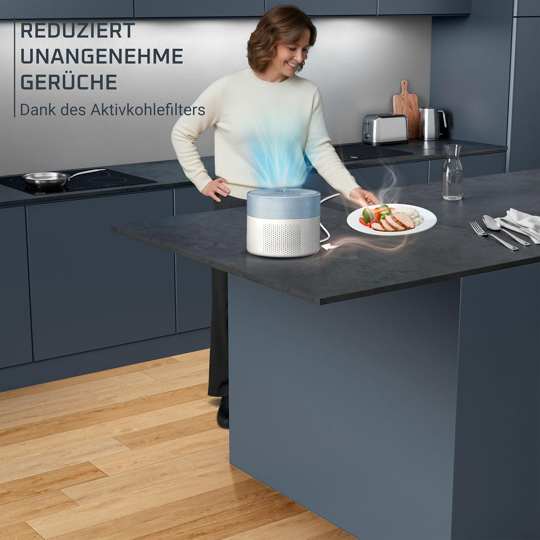 Rowenta Pure Air Mini Luftreiniger, für zu Hause, ultrakompakte Grösse, bis 22 m², extrem leiser Nac