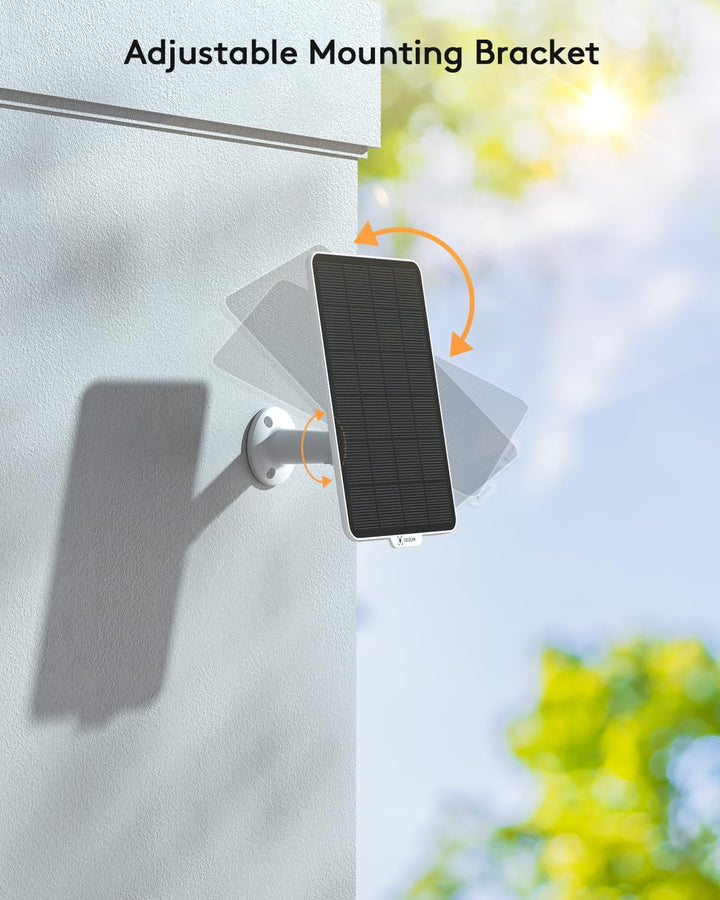 COCOCAM 3,5W Solarpanel für Batteriekameras, Kompatibel mit DC 5V-Batteriekameras mit Typ-C-Schnitts