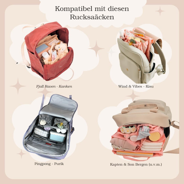 Wickeltasche Pico - Babytasche Taschenorganizer Innentasche Baginbag Inlett für die eigene Handtasch