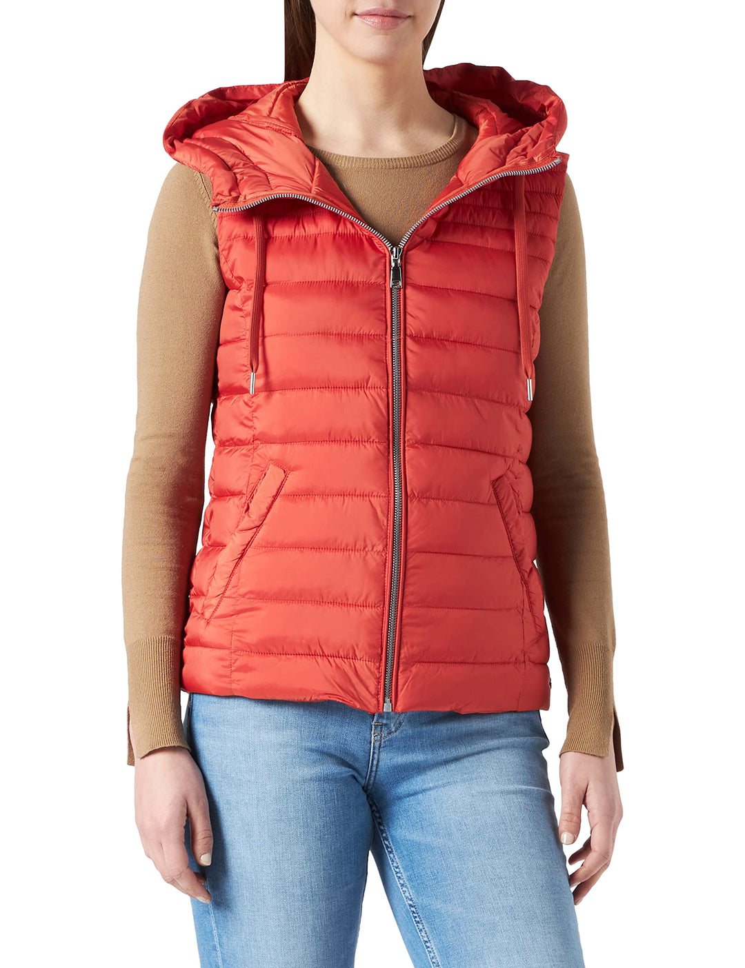 s.Oliver Women's 120.12.201.16.155.2112571 Weste ärmellos Regular FIT 36 Light Orange, 36 Light Oran