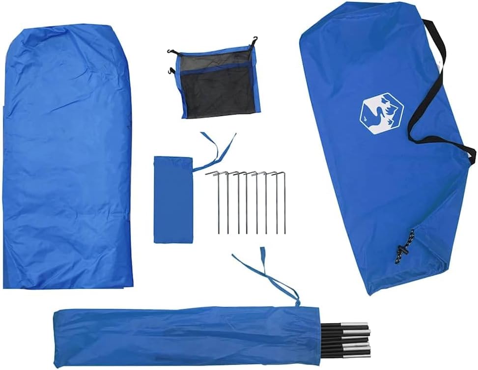 vidaXL Strandzelt Azurblau Wasserdicht, Blau