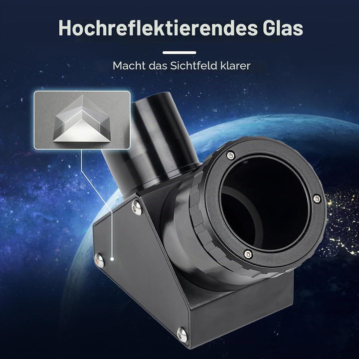 Svbony SV223 Diagonalspiegel, 1,25" 90° Diagonaladapter, Stern Zenitspiegel aus Kohlefasermaterial m