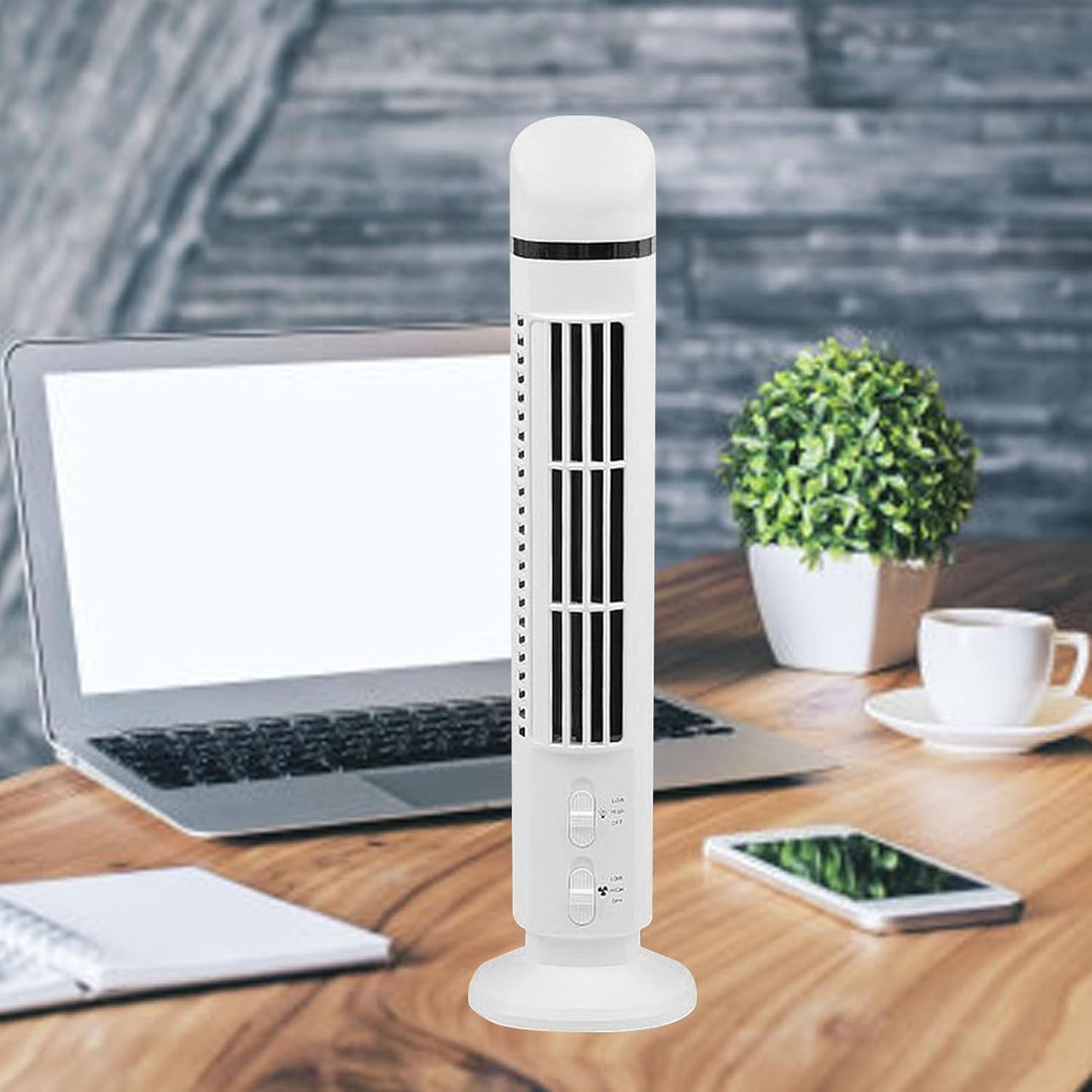 Flügelloser Turmventilator, Vertikaler Elektrischer Ventilator mit USB-Stromversorgung für Zuhause,