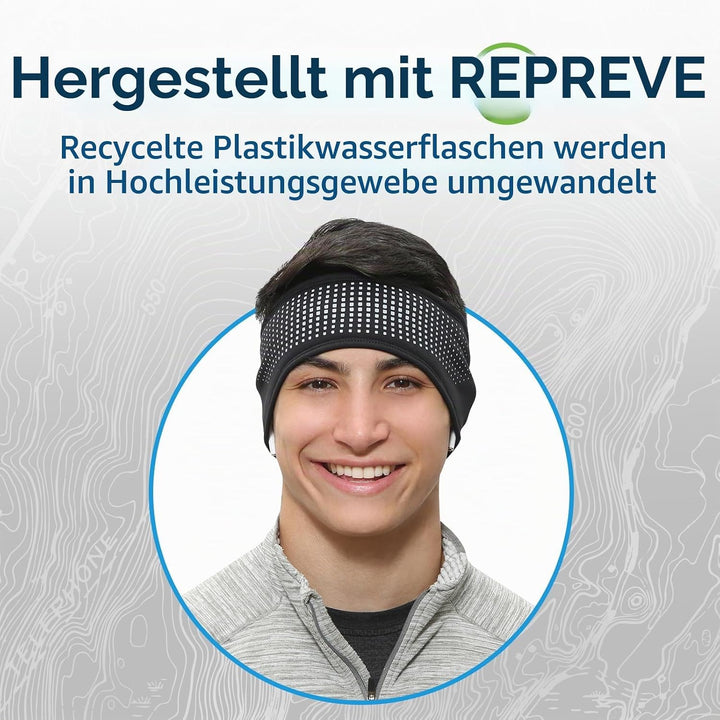 TrailHeads Tempo Stirnband Herren Sport - Lauf Stirnband Damen Winter | Ohrenschützer | Feuchtigkeit