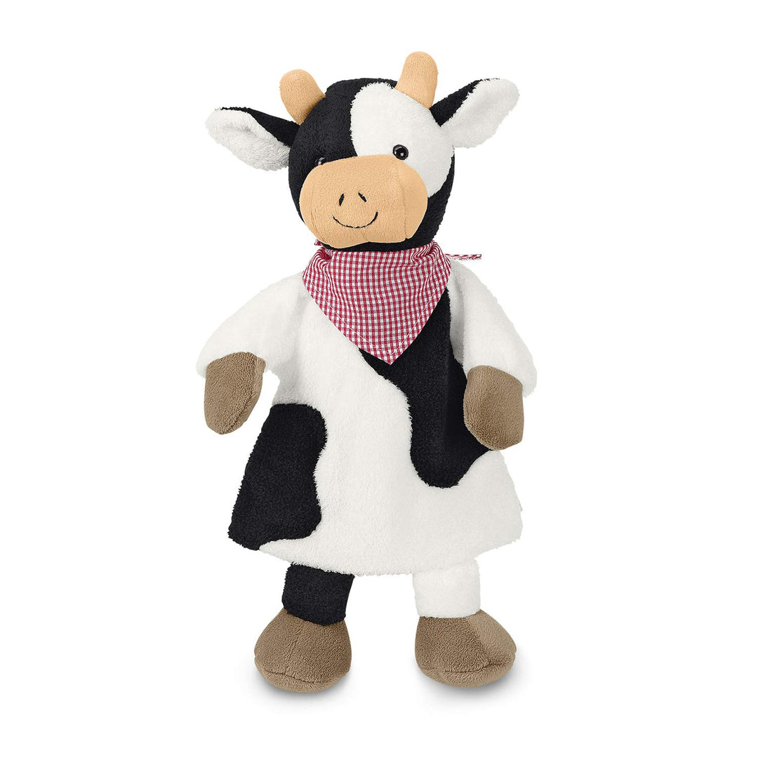 Sterntaler 3601842 Handpuppe Kuh, 30 x 27 x 9 cm, Schwarz-weiss Kuh Klecks, Kuh Klecks