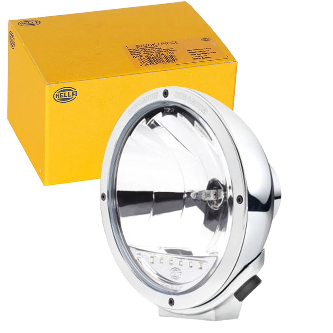 HELLA - Halogen/Hybrid-Fernscheinwerfer - Luminator Chromium - ECE-R7/E1 3047/ECE-R112/E - 1F8 007 5