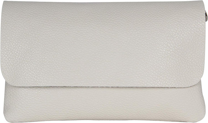 AmbraModa GLX11 - Damen Umhängetasche, Clutch, Handytasche aus echtem Leder mit abnehmbarem und vers