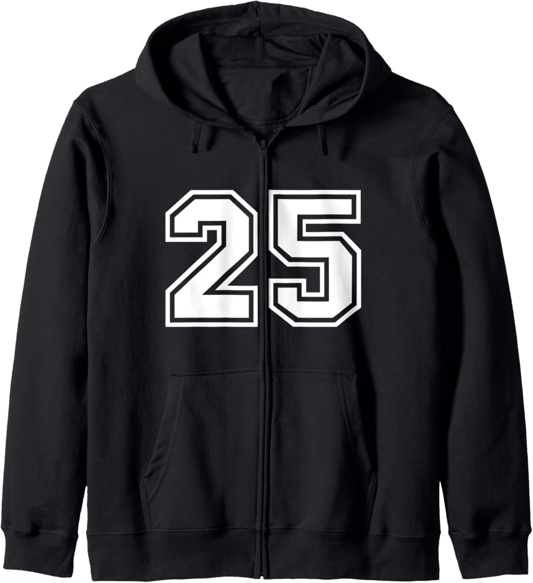 Team Jersey Nummer #25 Sportgeschenk Kapuzenjacke