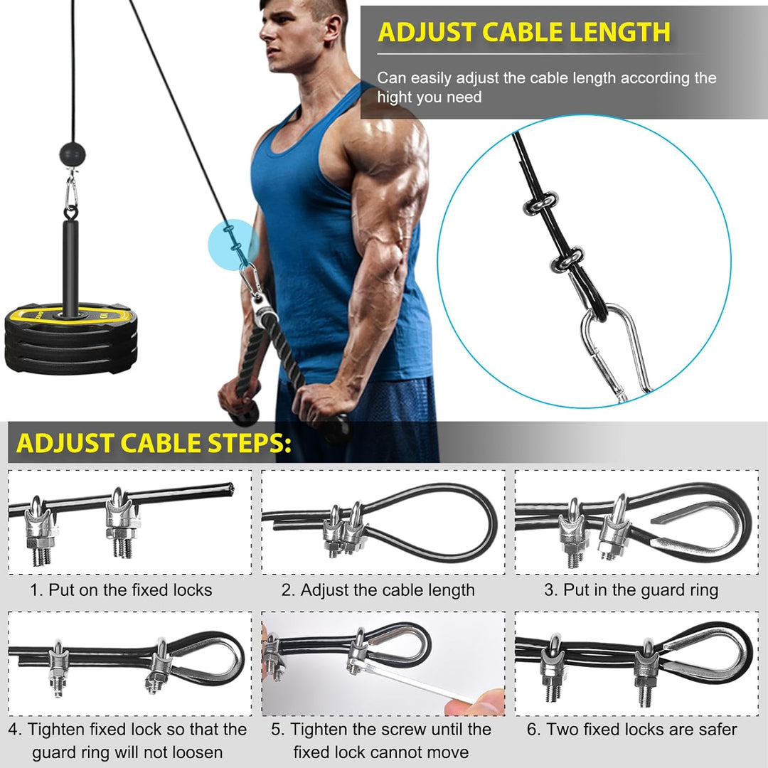 Kabelzug Fitness Latzug Gym Kabelsystem Latzug Fitnesssgeräte Kabelzug Pulley System Latzugmaschine