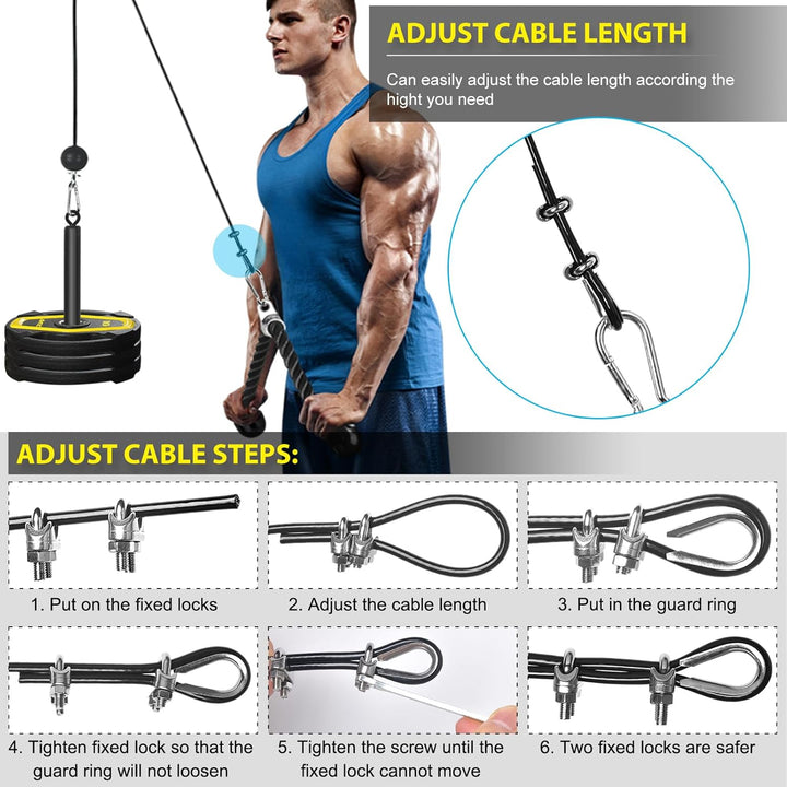 Kabelzug Fitness Latzug Gym Kabelsystem Latzug Fitnesssgeräte Kabelzug Pulley System Latzugmaschine
