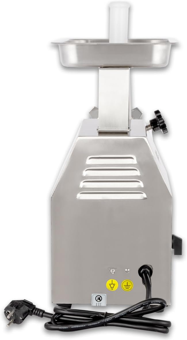 Beeketal 'FW120B' Profi Gastro Edelstahl Fleischwolf mit 120 kg/Std. Durchsatz, starkem 750 Watt Mot