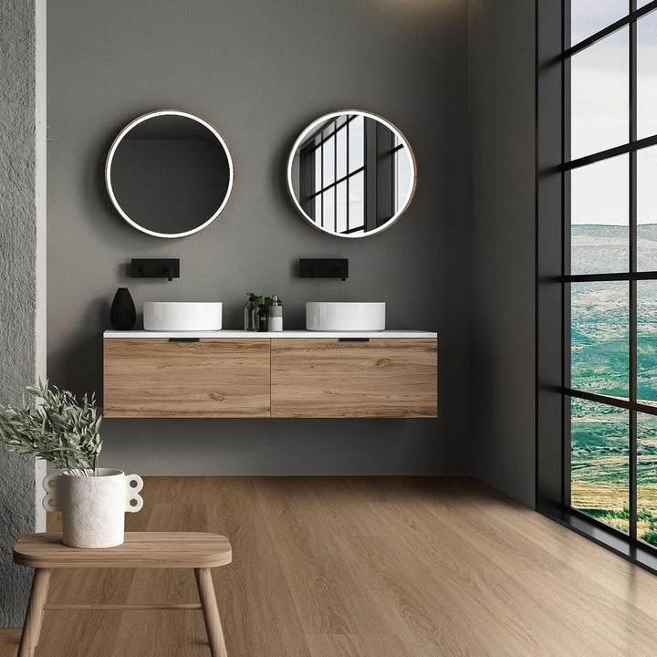 ML-Design Deluxe PVC Bodenbelag, Click Vinyl-Dielen, Vinylboden, 122 cm x 18 cm x 4,2 mm, Dicke 4,2