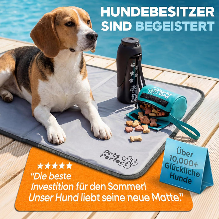 Kühlmatte für Hunde selbstkühlend - Hunde Kühlmatte mit 100% ungiftigem ThermoSchutz Gel - Kühlmatte