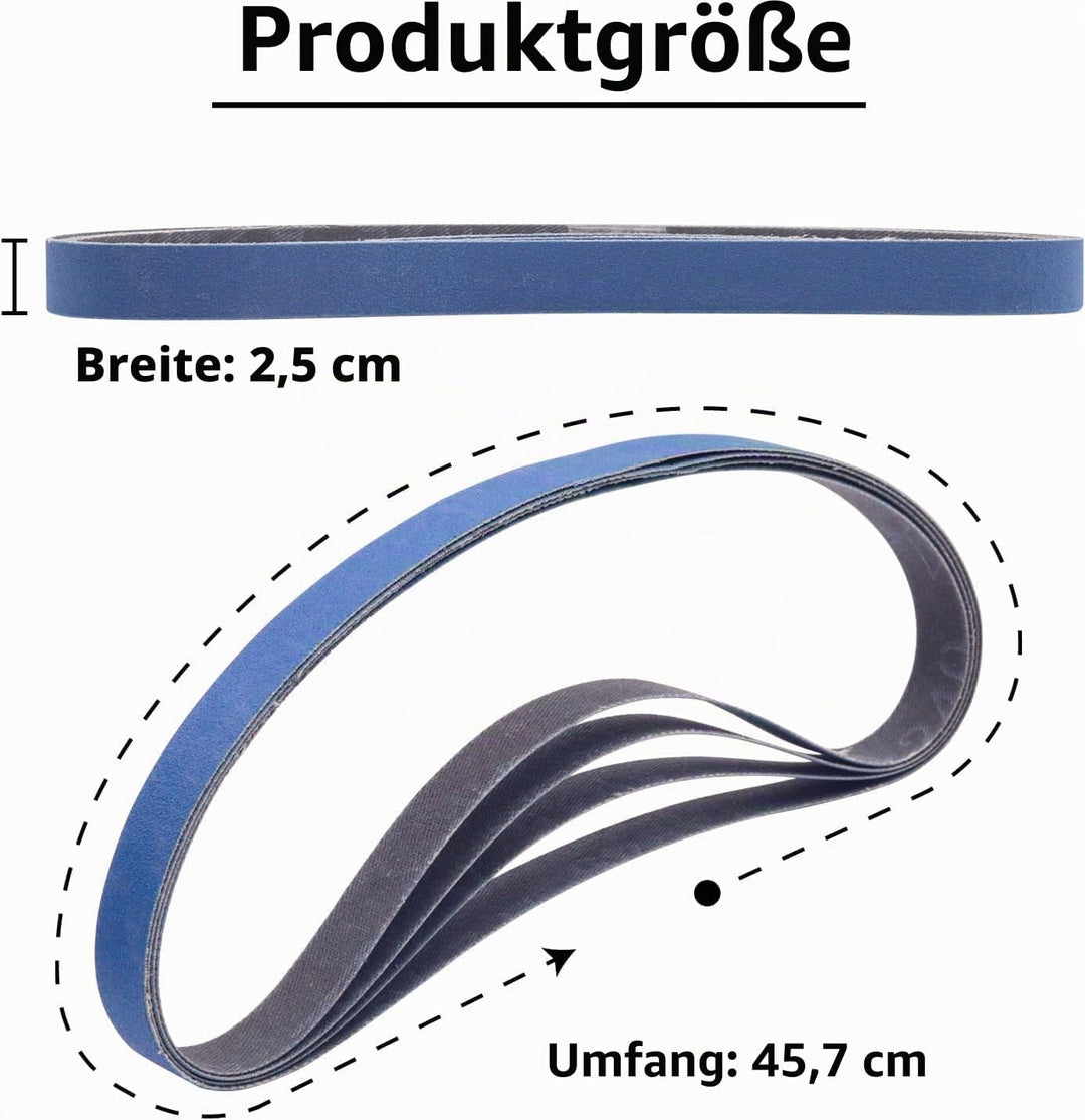 1 x 45,7 x 45,7 cm Schleifbänder, 16 Stück Messerschärfer, Schleifbänder für die Arbeit, scharfe Ken