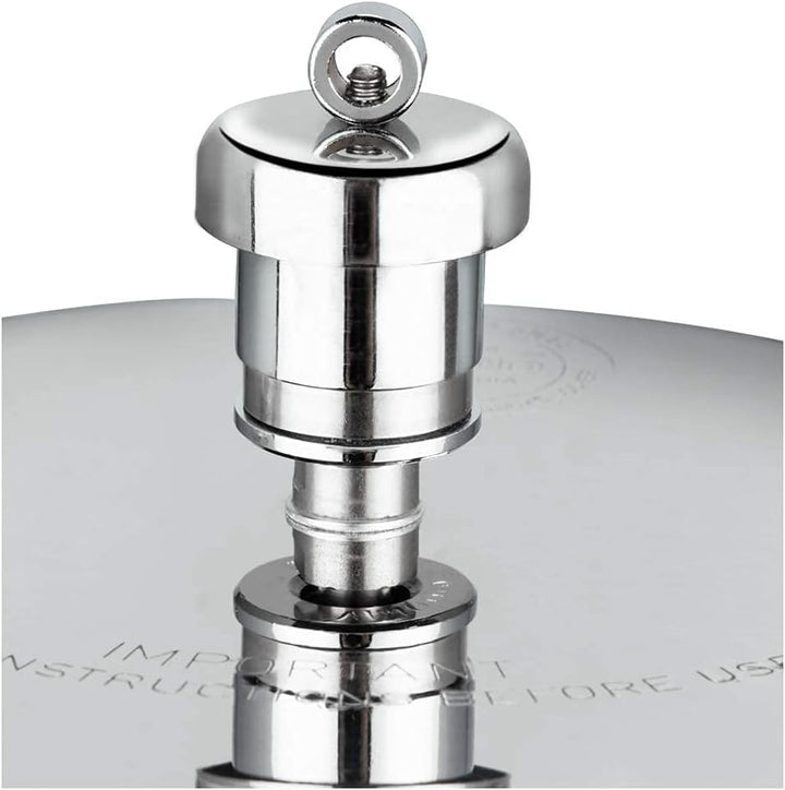Vinod Pressure Cooker 7 ltr Edelstahl Schnellkochtopf mit Glasdeckel, induktionsgeeignet hochwertige