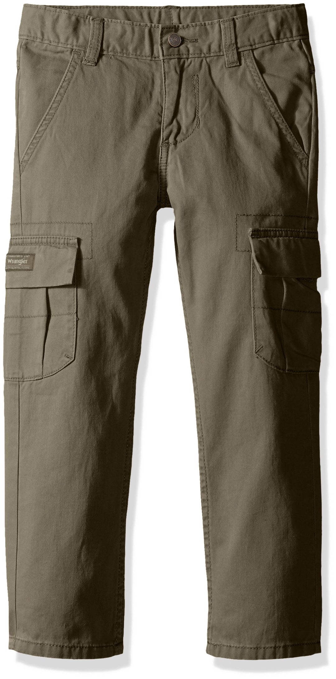 Wrangler Jungen Hose Klassische Cargohose – Adrean 18 Olive, 18 Olive