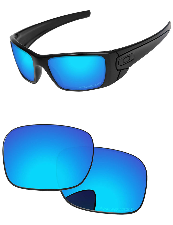 PapaViva Ersatzlinsen für for Oakley Fuel Cell OO9096 Ice Blue - Polarized, Ice Blue - Polarized
