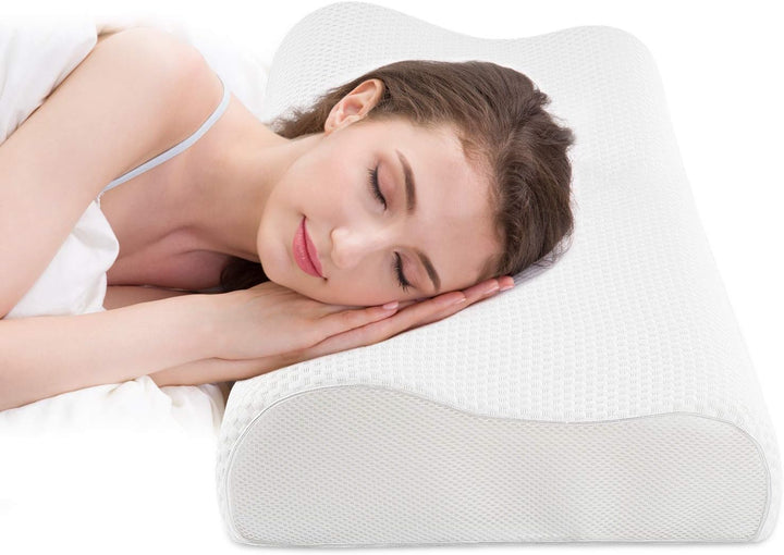 Fityou Memory Foam Kopfkissen, Nackenstützkissen Sandwich Kissen Ergonomisches Schlafkissen Abnehmba