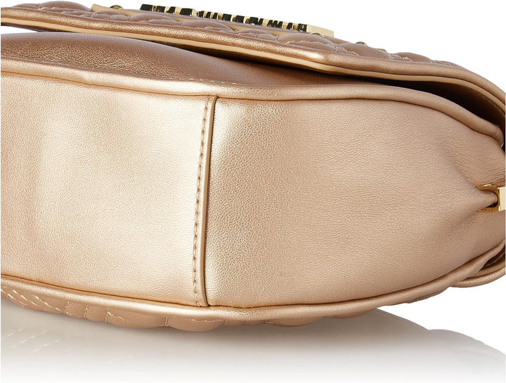 Love Moschino Damen Schultertasche Stahlgrau, Stahlgrau