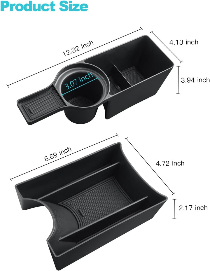 CDEFG Kompatibel mit VW UP GTI/Seat MII/Citigo 2013-2023 Mittelkonsole Organizer Aufbewahrungsbox Au