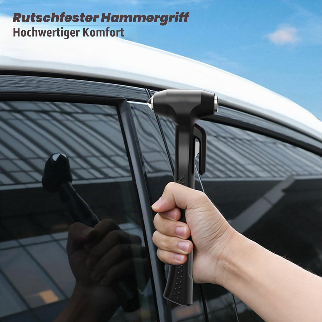 Autofensterbrecher, Glasbrecher und Sicherheitsgurtschneider, Notfall-Sicherheitshammer für Autoglas