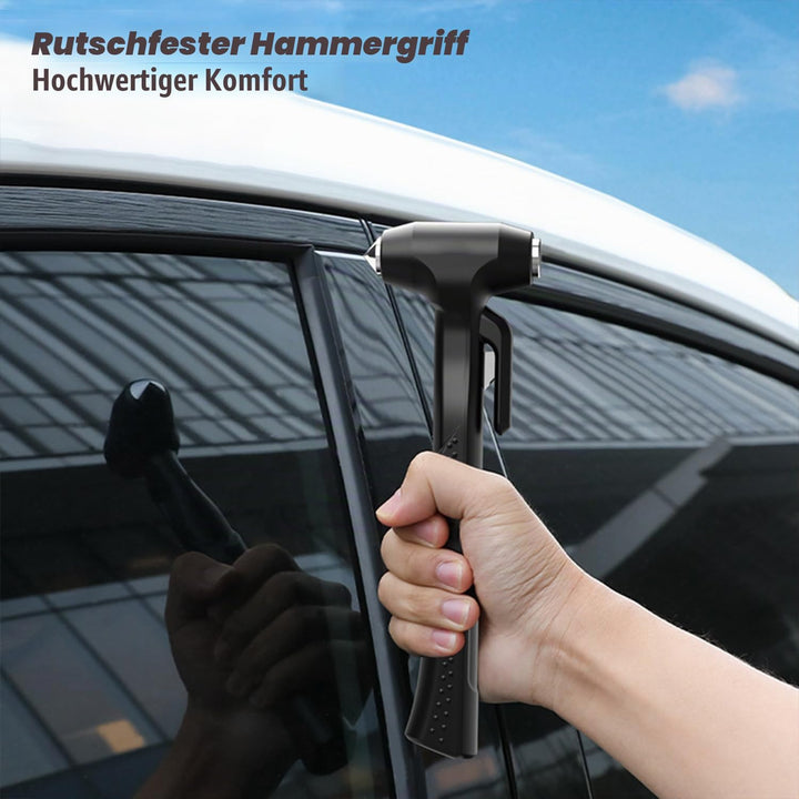 Autofensterbrecher, Glasbrecher und Sicherheitsgurtschneider, Notfall-Sicherheitshammer für Autoglas