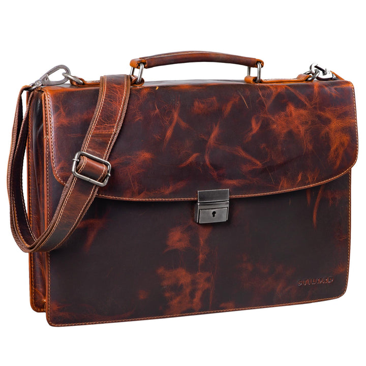 STILORD 'Jonathan' Elegante Aktentasche Klassische Büro Business Schultertasche gross 15,6 Zoll mit