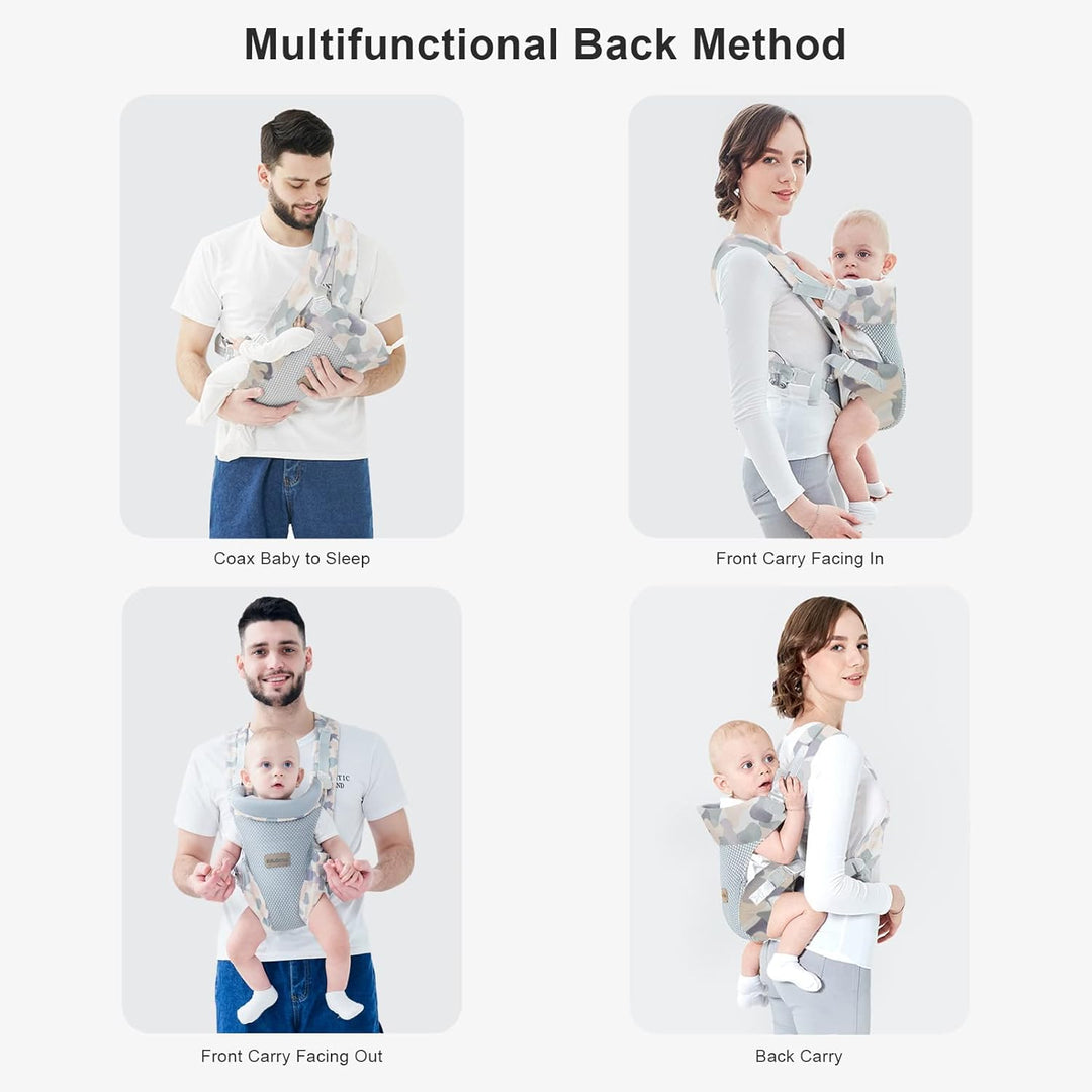 IULONEE Baby Tragetuch Säuglingstragetuch mit verstellbarem Halter Umarmungsgurte für Neugeborene Mu