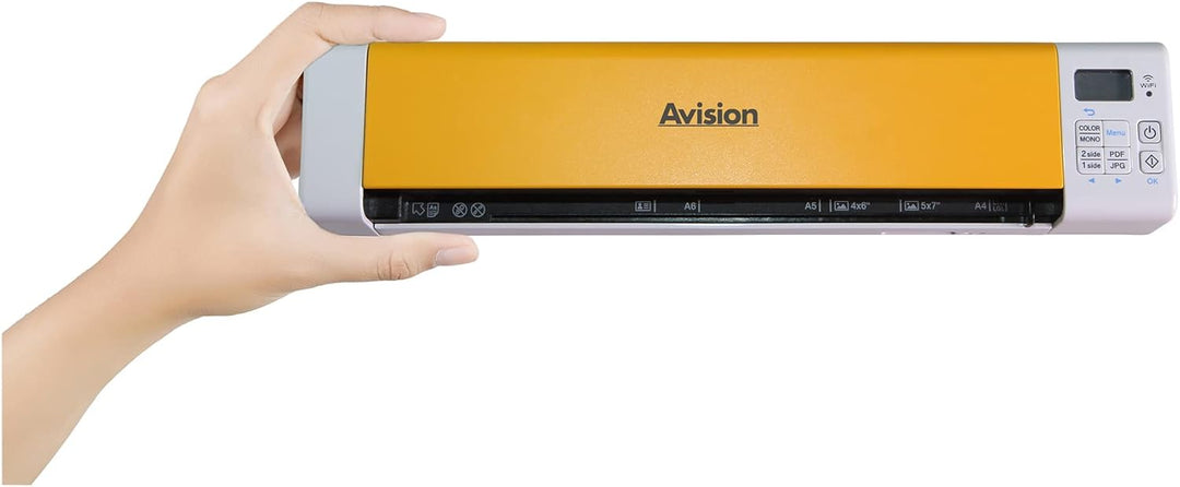 Avision Meta 20 Mobiler Scanner| DIN A4 | Ideal für Papier, Plastikausweise, Fotos | USB 2.0 | WLAN